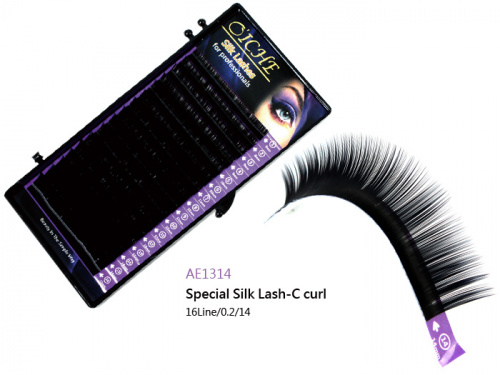 OICHE Ресницы на ленте Special Silk C изгиб (0.2/14мм.) AE1314