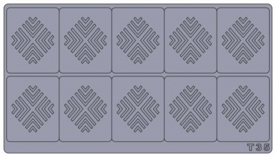 Трафареты для аэрографии на ногтях T35