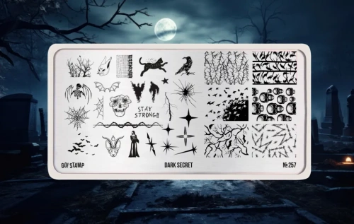 Go Stamp Пластина для стемпинга 257 Dark Secret