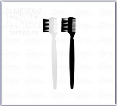 Расческа для бровей и ресниц Мираж прозрачная MEBC-080C