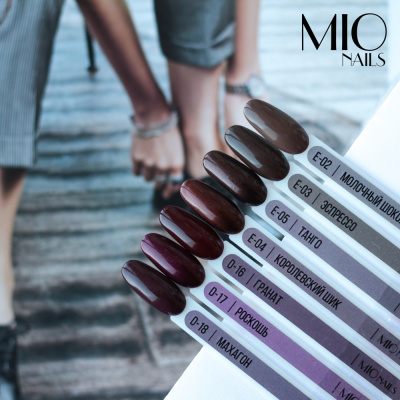 MIO Nails Гель-лак Основная палитра E-03 Эспрессо 8 мл.