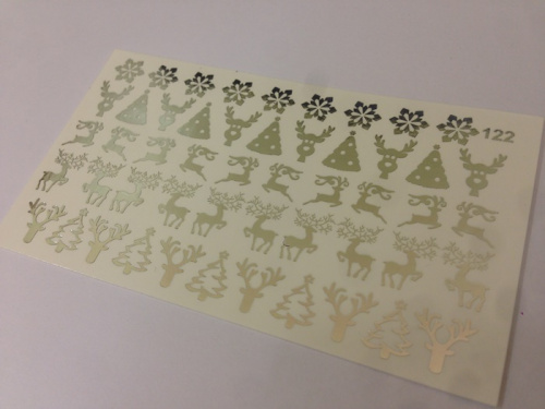 Слайдер дизайн фольгированный 122 серебро