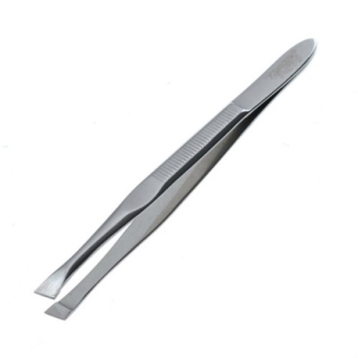 Zinger Пинцет скошенный большой с выемкой для пальцев B 166 S SH Zinger Пинцет скошенный большой с выемкой для пальцев B 166 S SH