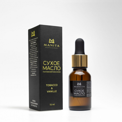 MANITA Professional Масло для кутикулы сухое парфюмированное TOBACCO & VANILLE 15 мл.