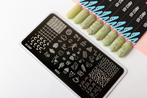 Go Stamp Пластина для стемпинга 072 Doodle