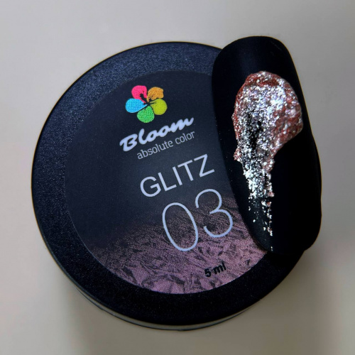 Bloom Гель GLITZ №03 (розовое золото) 5 мл.