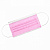 Маска одноразовая трехслойная на резинках ONE TOUCH 50 шт./уп. Розовая 04-690