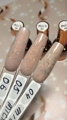 TARTISO Каучуковая база RUBBER BASE MICA нюдовая со слюдой №06 15 мл.