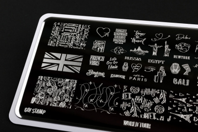 Go Stamp Пластина для стемпинга 088 World Tour