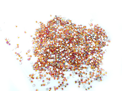 Стразы JessNail стекло ss6-3 мм./50 шт. в баночке Голография-Красный