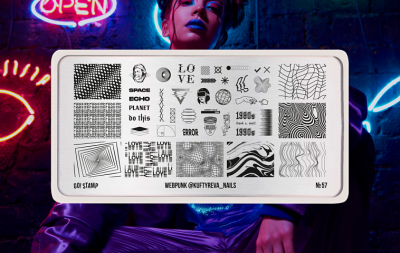 Go Stamp Пластина для стемпинга 057 Webpunk