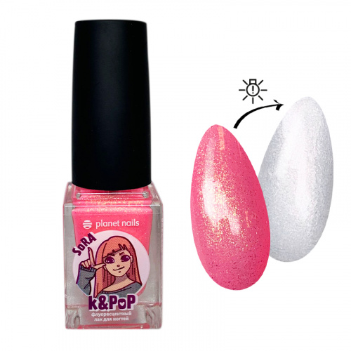 Planet Nails Лак для ногтей флуоресцентный K&PoP SoRa 260 12 мл.