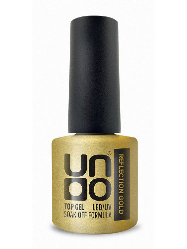 UNO Верхнее покрытие для гель-лака Reflection Top золото 8 г.