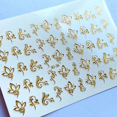 3D Хрустальный слайдер-дизайн 3D36 Gold Crystal