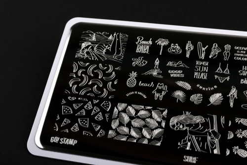 Go Stamp Пластина для стемпинга 087 Surf