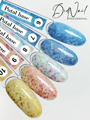 DidNail Professional Камуфлирующая база с поталью Potal Base 7 10 мл. DidNail Professional Камуфлирующая база с поталью Potal Base 7 10 мл.