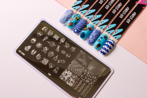 Go Stamp Пластина для стемпинга 026 Trip