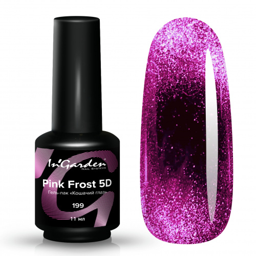 InGarden гель-лак Кошачий глаз 5Д №199 Pink Frost 11 мл. GL00199