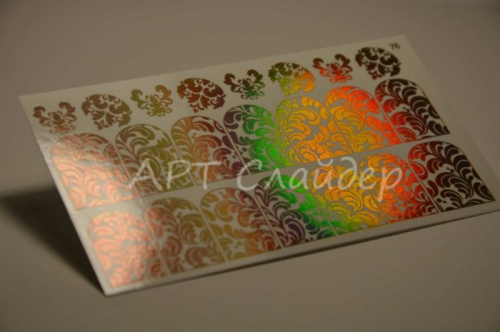 Слайдер дизайн фольгированный 78 золото спектр