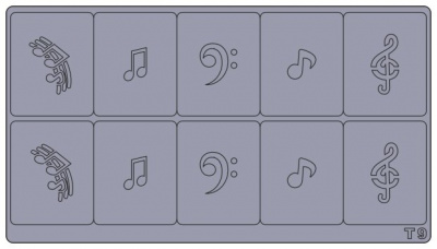 Трафареты для аэрографии на ногтях T9(A7)
