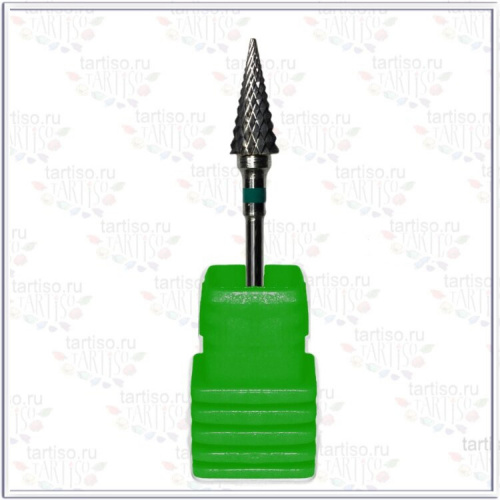 Фреза твердосплавная M0613-С конус зелёный