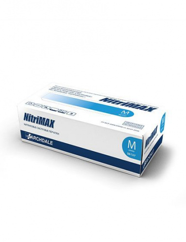 ARCHDALE NitriMAX Перчатки нитриловые размер S Голубые 100 шт./уп.