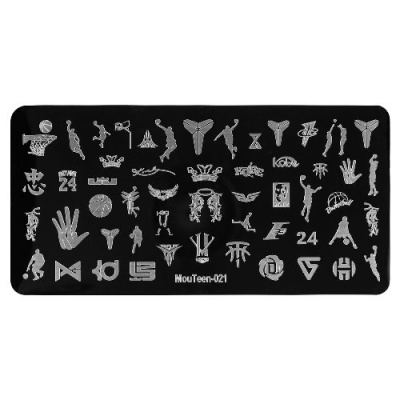 IRISK Трафарет для стемпинга металлический 6x12 см. П557-11 (178) MouTeen 021