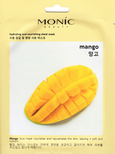 Monic Beauty Маска для лица тканевая Манго Mango 25 мл.