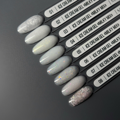 MIO Nails Гель для моделирования ногтей Ice Cream Gel Milky Mix 08 13 г.