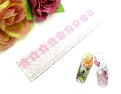 Тесьма, кружево, сетка, ткань - Pink (Y1BJ003)