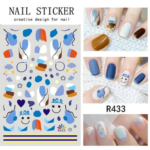 Наклейки Nail Sticker R433 NM-000 Наклейки Nail Sticker R433 NM-000