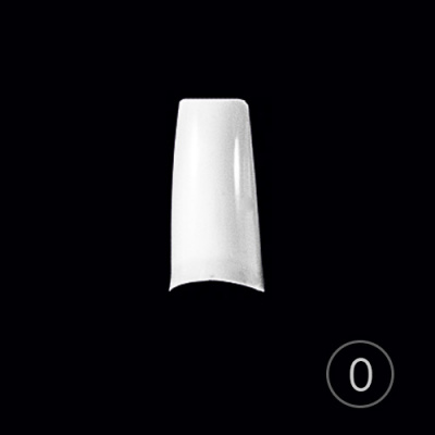 Типсы TNL классические белые 0, узкая к/з, в пакете (50 шт.) 7-02-24