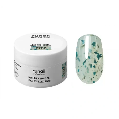 Runail Моделирующий УФ-гель с сухоцветами BUILDER UV GEL HERB COLLECTION 15 г. №9982