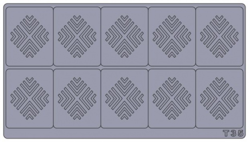 Трафареты для аэрографии на ногтях T35