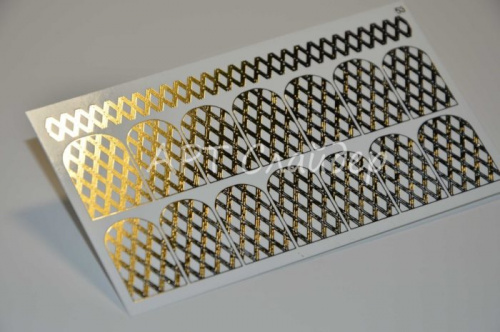 Слайдер дизайн фольгированный 53 золото