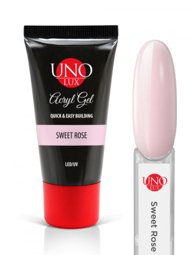 UNO LUX Акрил-гель Sweet Rose камуфлирующий 30 г. ACGE630