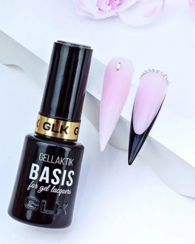 GELLAKTIK BASIS BABY ROSE бледно-розовое базовое покрытие для гель-лака GBABR-12 12 мл.