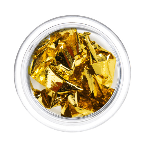 IRISK Фольга отрывная цветная Поталь в баночке 002 золото