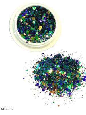 Дизайн Брокат NLSP-02 mix мульти