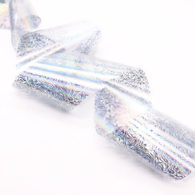 Фольга переводная ZOO Хром Голография разводы 4х50 см. 1463