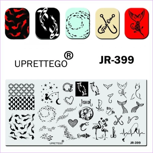 Uprettego Пластина для стемпинга JR-399