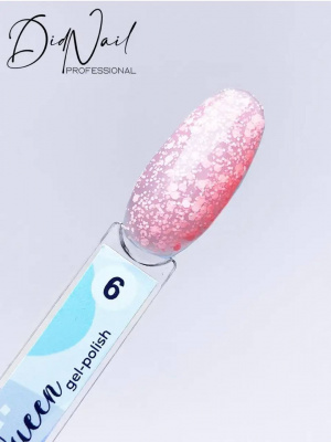 DidNail Professional Гель-лак с хлопьями Snow Queen 6 10 мл. DidNail Professional Гель-лак с хлопьями Snow Queen 6 10 мл.