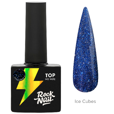 RockNail Топ светоотражающий Ice Cubes 10 мл. TOP-F4 RockNail Топ светоотражающий Ice Cubes 10 мл. TOP-F4