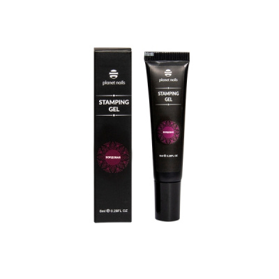 Гель-краска Planet Nails Stamping Gel бордовая, 8 мл. 11584