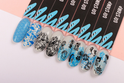 Go Stamp Пластина для стемпинга 055 Geisha