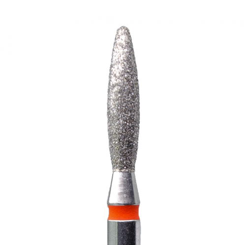 КМИЗ Фреза алмазная пламя 118035 тонкая (красная) 2,3 мм.