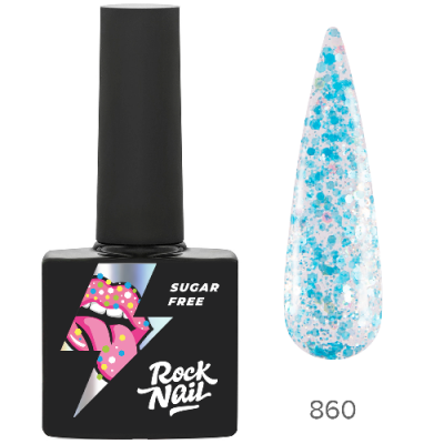 RockNail Гель-лак Sugar Free 860 Sticky Fingers 10 мл.