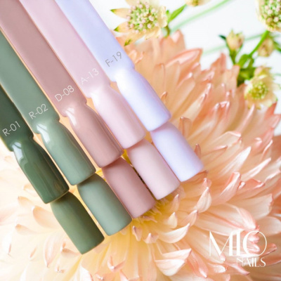 MIO Nails Гель-лак Основная палитра R-02 Зеленый чай 8 мл.
