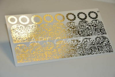 Слайдер дизайн фольгированный 67 золото Слайдер дизайн фольгированный 67 золото