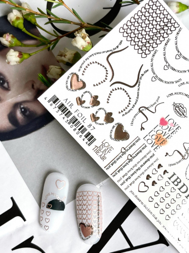 IBDI NAILS Слайдер дизайн AIR FOIL 087